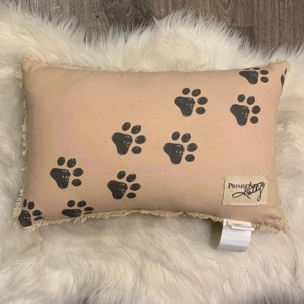 Dogs Welcome Pillow & Picture Frames Home Decor Set Bundle - Brown / Neutral NWT